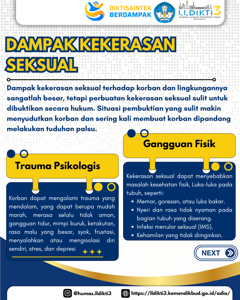 Dampak Kekerasan Seksual
