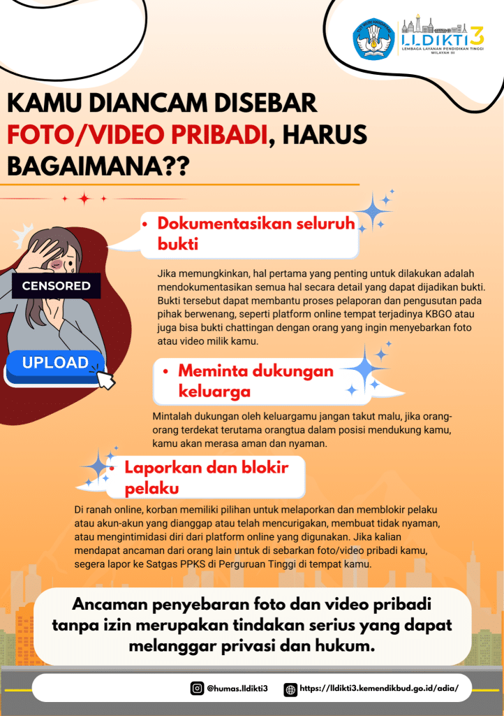 Kamu Diancam Disebar Foto/Vidio Pribadi, Harus Bagaimana?
