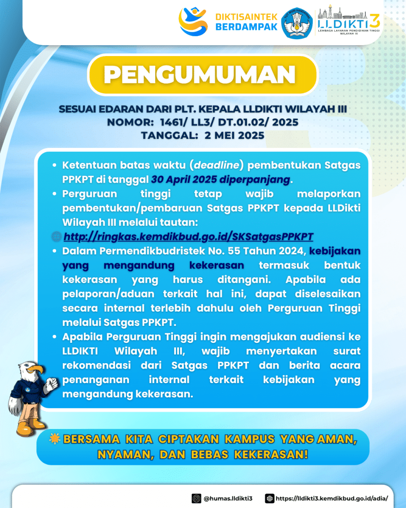 Pengumuman Edaran Satgas PPKPT